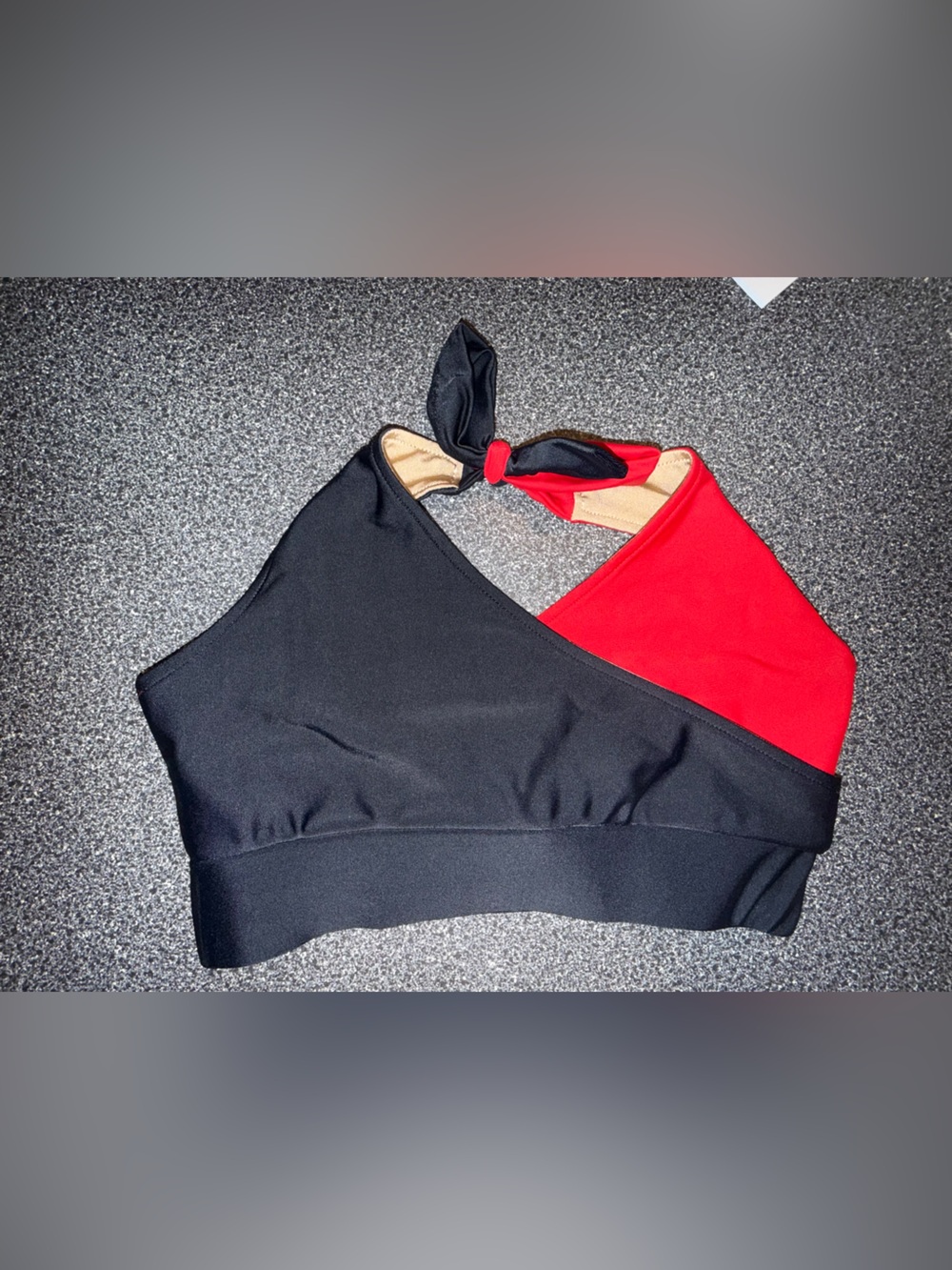 Purple Pixies Dance Halter Bra Top Red & Black Size Adult Small